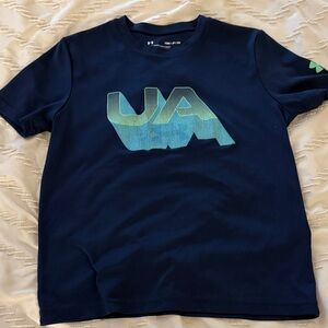 Under Armour Navy Tee with Gradient Logo